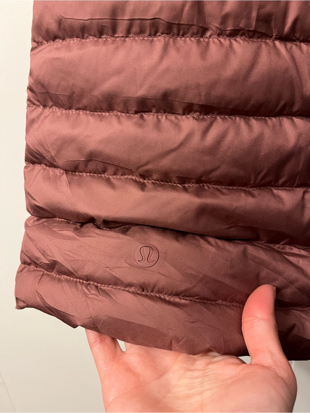 Lululemon Pack It Down Vest Misty Mocha W4BELS Puffer Down Filled Packable - Picture 4 of 11